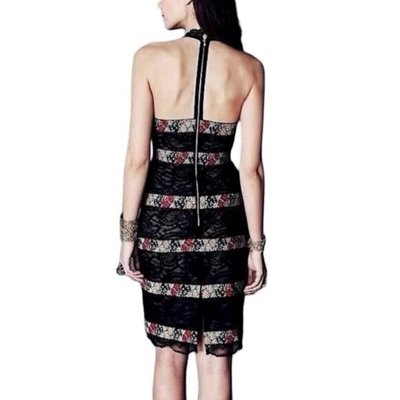 Free People Women’s Rene Embroidered Lace Mini Cocktail Dress Size 4 - Picture 2 of 9